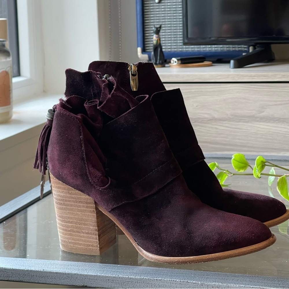 Western Bootie Plum Purple Sigerson Morrison